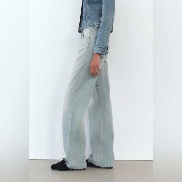 FULL LENGTH TRF HIGH RISE WIDE LEG JEANS - Picture 6 of 9